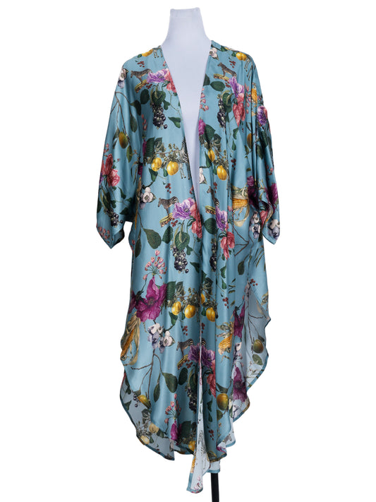 Floral Long Slit Kimono