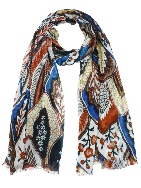 Floral Modal Silk Designer Scarf