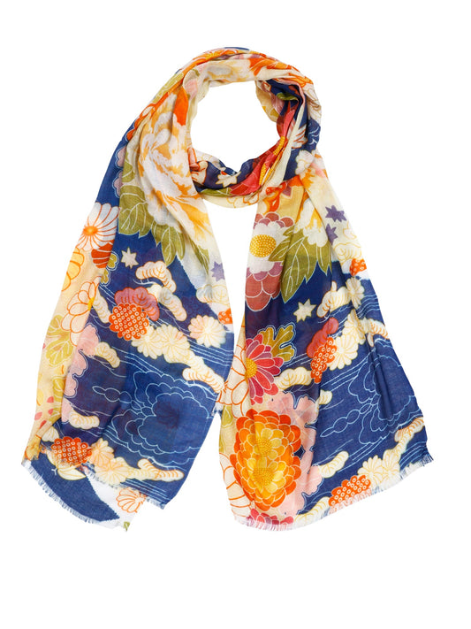 Japanese Modal Silk Designer Scarf