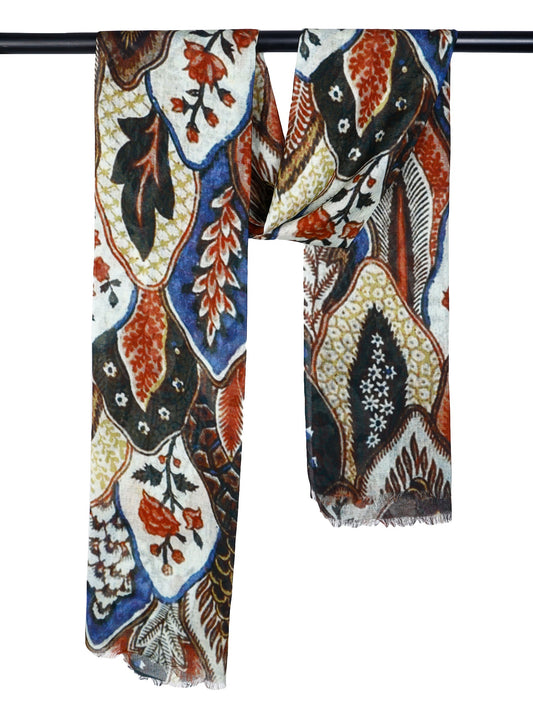 Floral Modal Silk Designer Scarf
