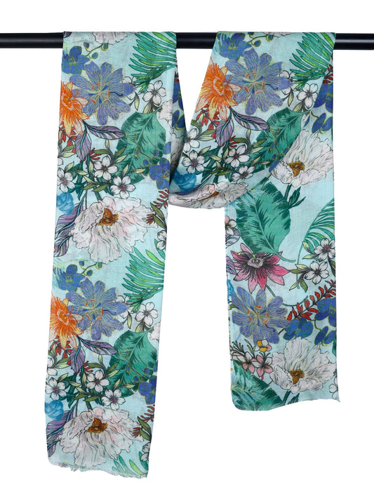 Floral Modal Silk Designer Scarf