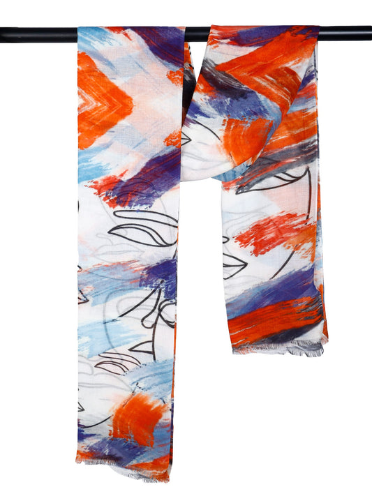 Abstract Modal Silk Designer Scarf
