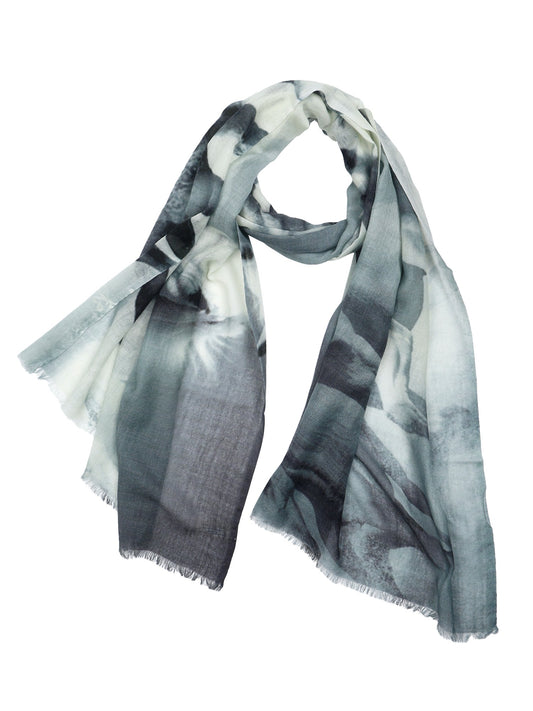 Horse Print Merino Silk Designer Scarf