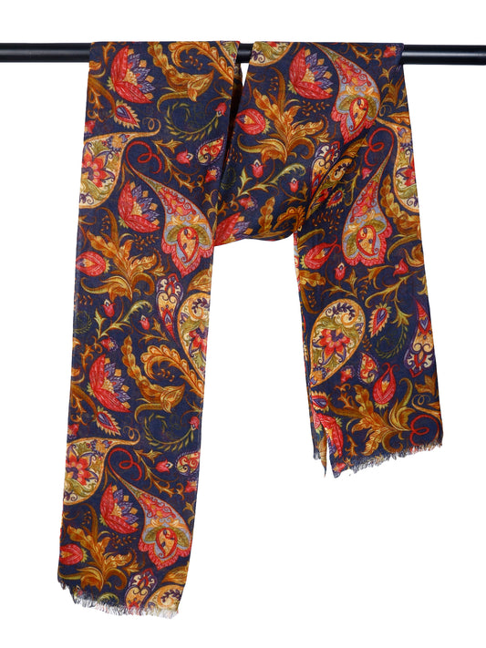 Regal Paisley – Merino Wool Scarf