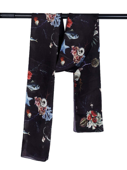 Australian Coastal Pure Silk Designer Scarf