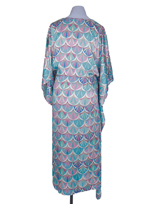 Floral Modal Satin Kaftan