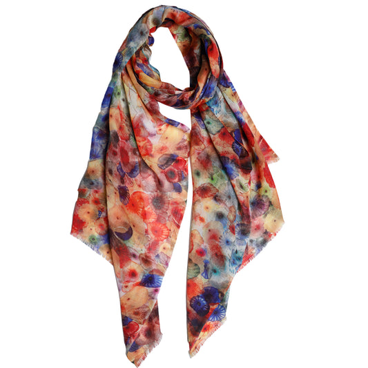 Bellagio Ceiling Merino Silk Designer Scarf