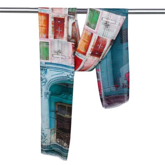 Architectural Modal Silk Designer Scarf