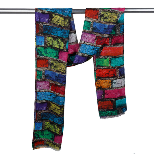Architectural Modal Silk Designer Scarf