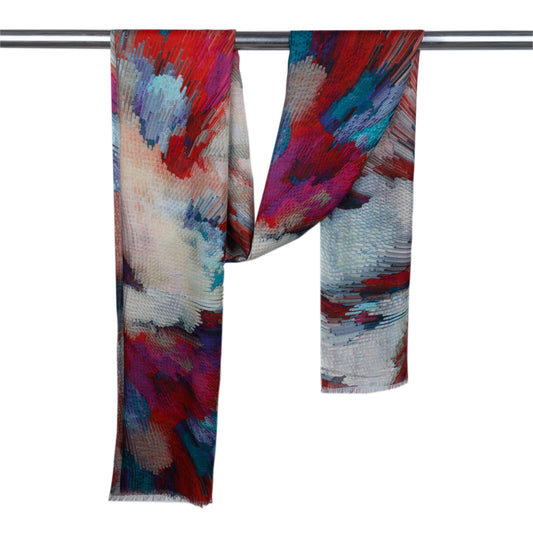 Abstract Modal Silk Designer Scarf
