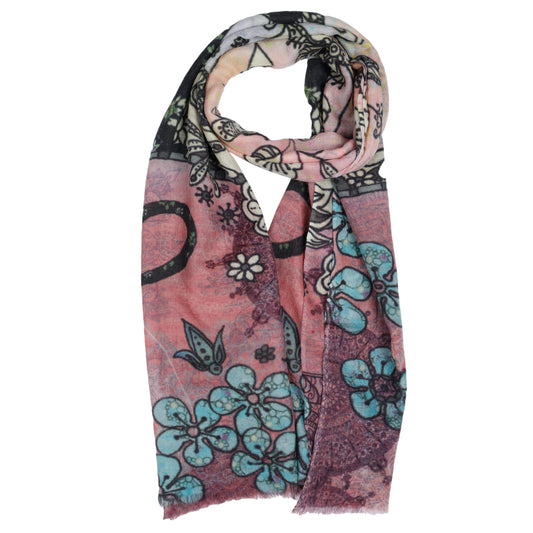 Animal Merino Silk Designer Scarf