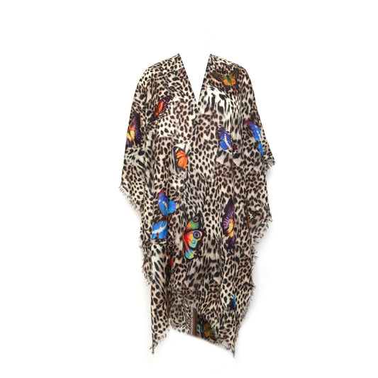 Animal Merino Wool Travel Cape