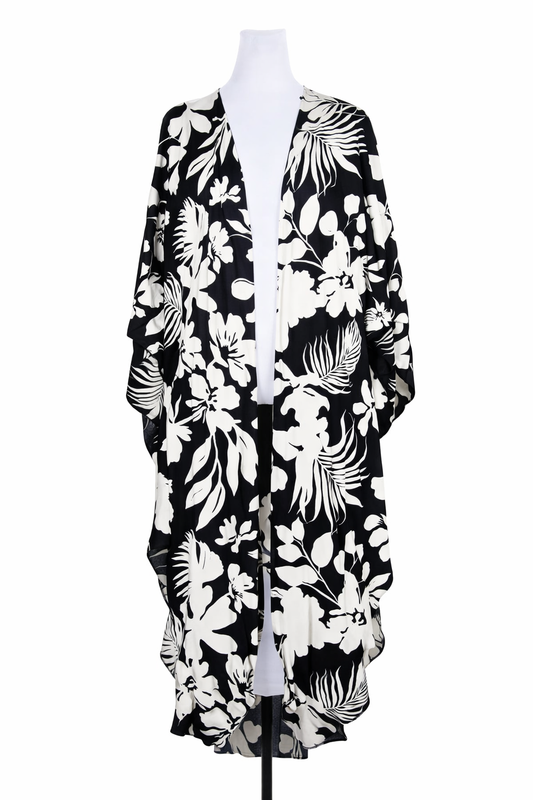 Floral Long Slit Kimono