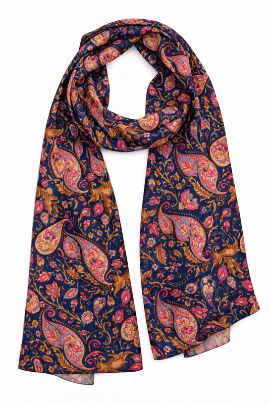 Regal Paisley – Merino Wool Scarf