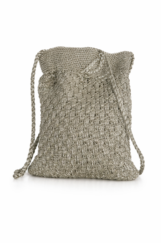 Zari Knitted Small Pouch