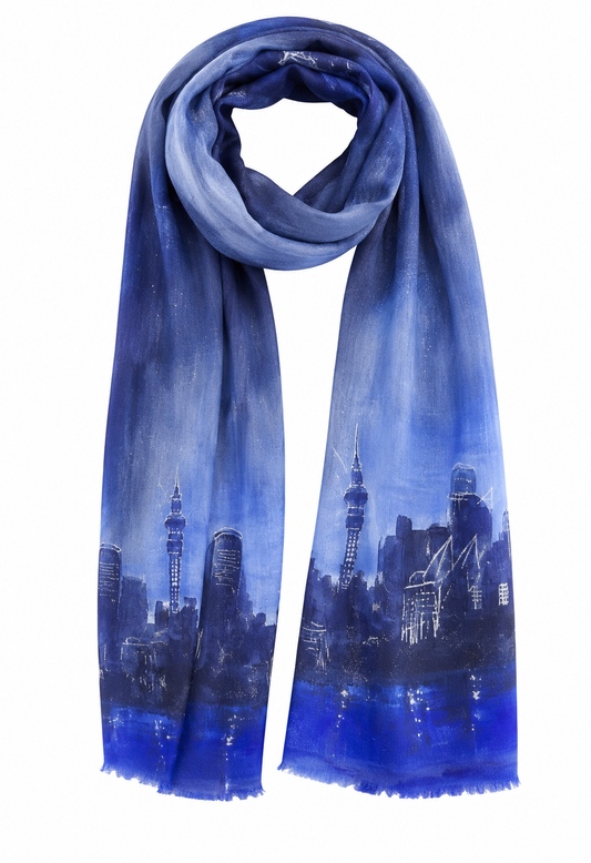 Architectural Print Cotton Modal Designer Scarf