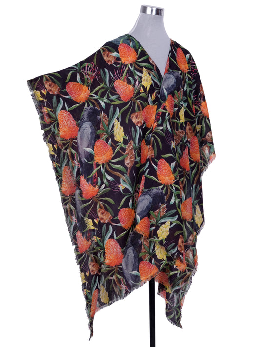 Australian Coastal Merino Wool Travel Cape