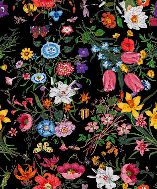 Floral Art Viscose Crepe Kaftan Cape