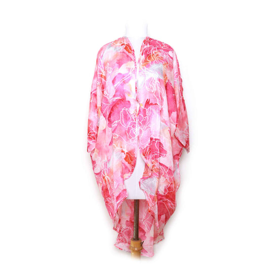 Peach and Pinks Modal Kimono