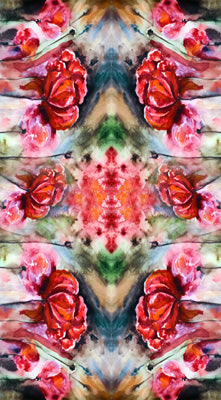 Floral Merino Silk Designer Scarf