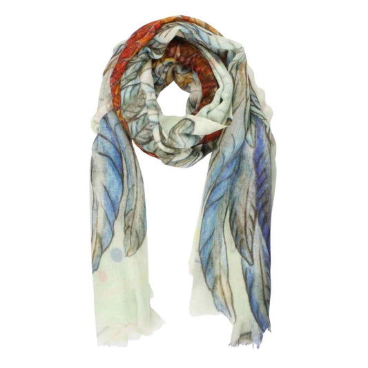 Australian Coastal Fine Merino Silk Designer Scarf