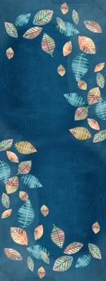 Autumn Leaves Silk Scarf – Botanical Watercolour Print