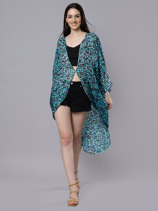 Blue Mosaic Kimono