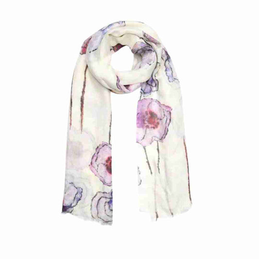 Floral Modal Silk Designer Scarf