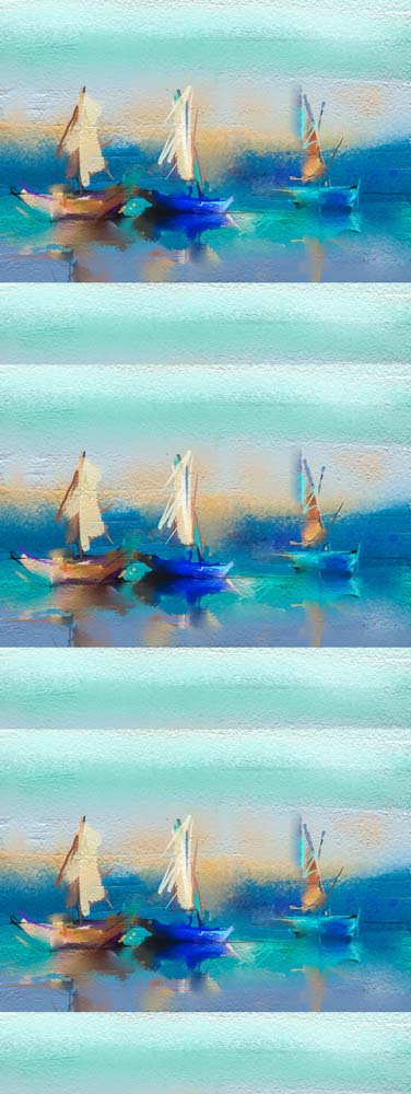 Seaside Sailboats Australian Coastal Scarf – Pure Silk Designer Wrap | Multicolour Coastal Print