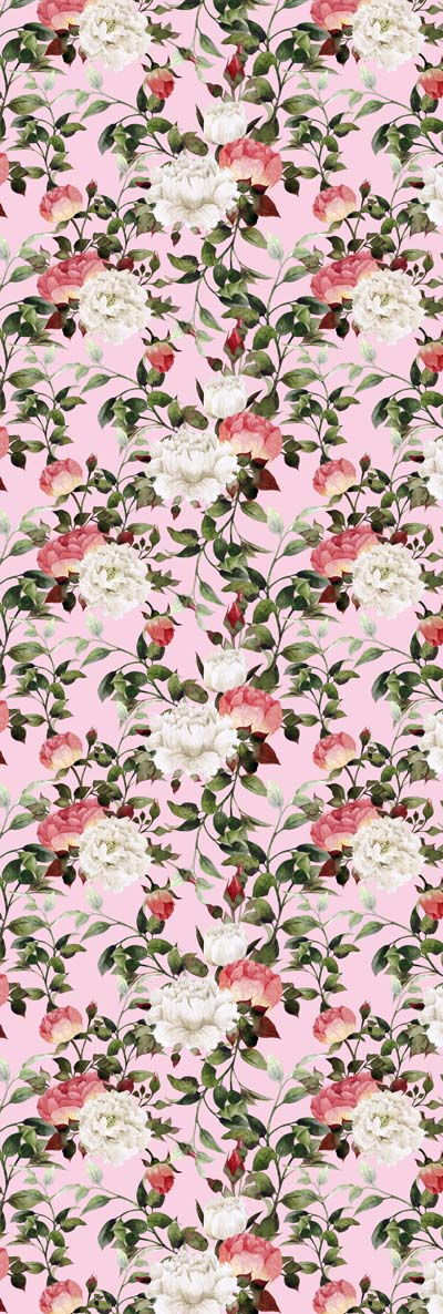 Blush Peony Garden Modal Silk Scarf – Romantic Floral Designer Print