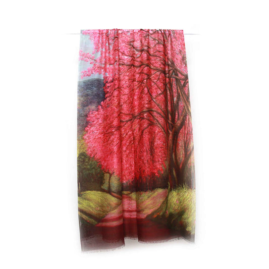 Floral Modal Silk Designer Scarf