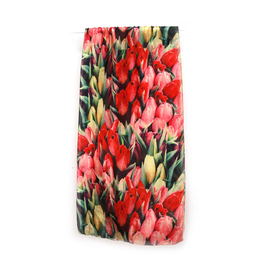 Floral Modal Silk Designer Scarf