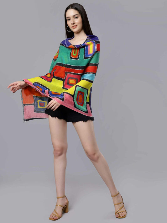 Geometric Modal Silk Designer Scarf