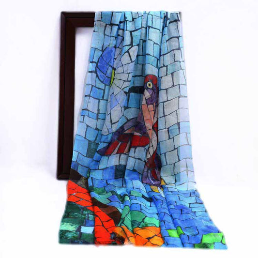 Abstract Modal Silk Designer Scarf
