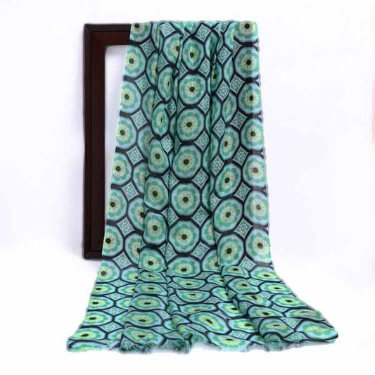 Geometric Modal Silk Designer Scarf
