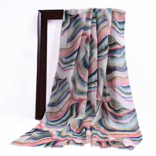 Abstract Modal Silk Designer Scarf