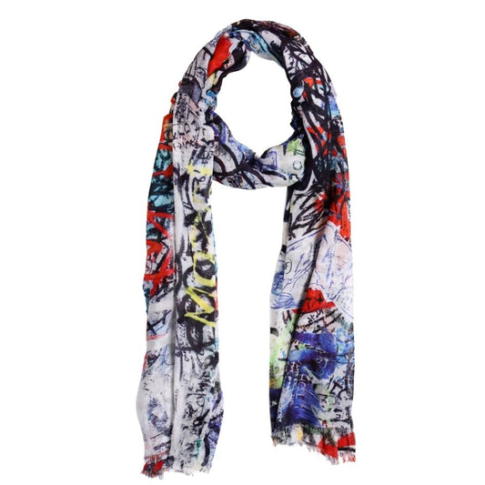 Abstract Modal Silk Designer Scarf