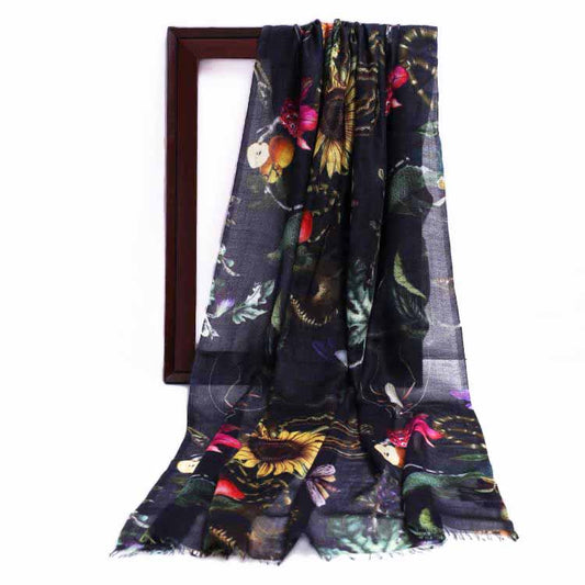 Australian Coastal Pure Silk Designer Scarf