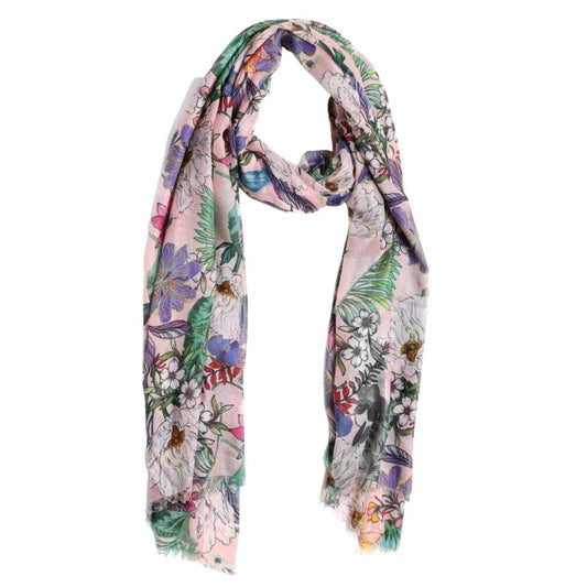 Floral Modal Silk Designer Scarf