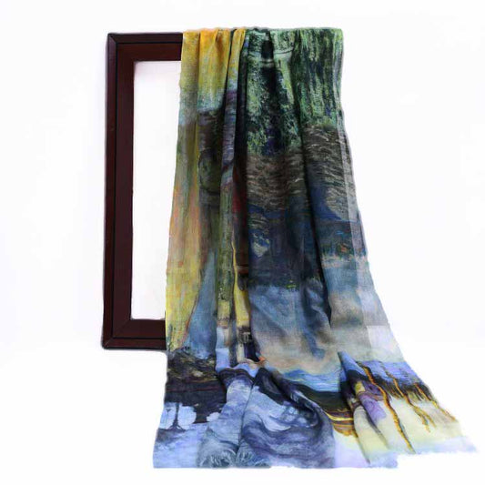 Foulard en soie modale de créateur Old Masters