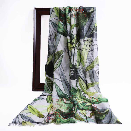 Floral Modal Silk Designer Scarf