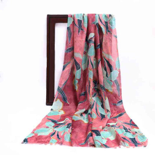 Floral Modal Silk Designer Scarf