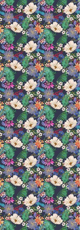 Bufanda de seda pura con diseño floral