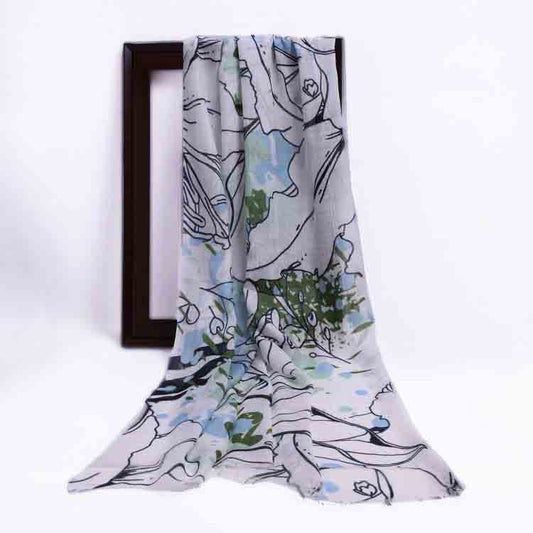 Abstract Modal Silk Designer Scarf