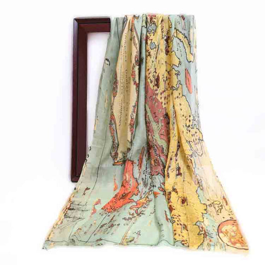Abstract Modal Silk Designer Scarf