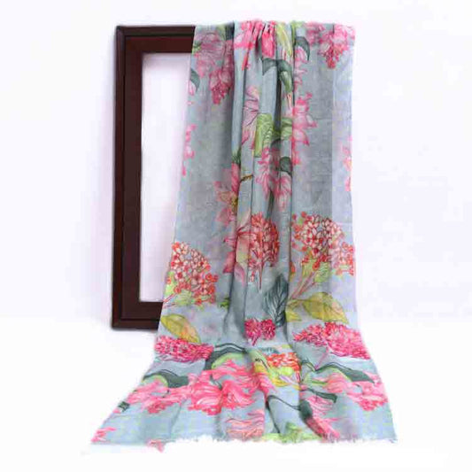 Floral Modal Silk Designer Scarf