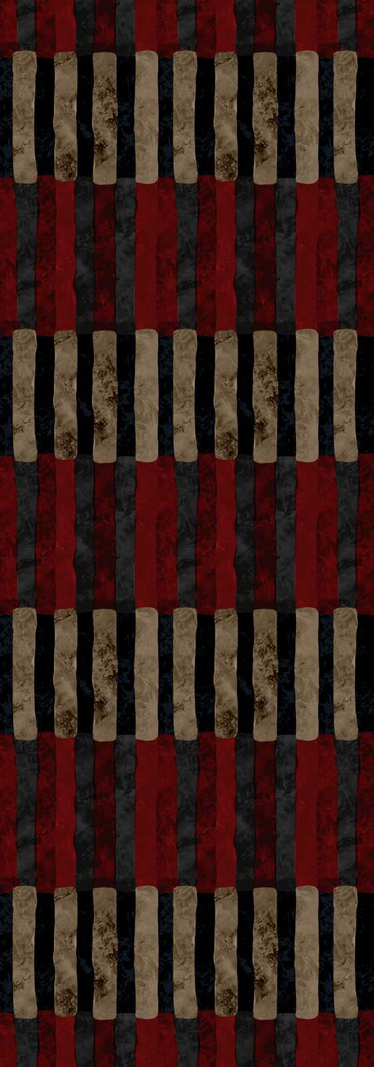 Abstract Print Merino Silk Designer Scarf