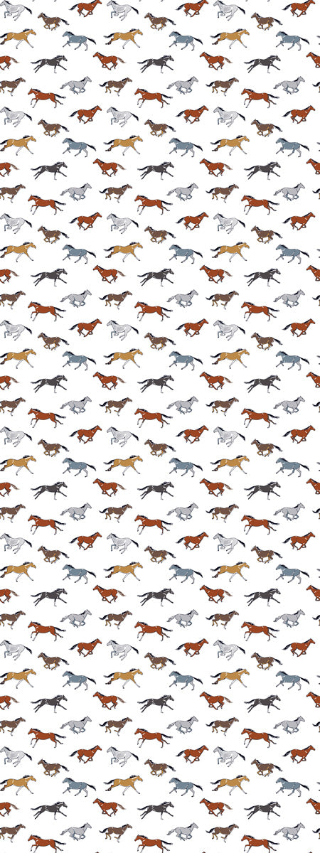 Galloping Horse Equestrian Print Modal Silk Scarf