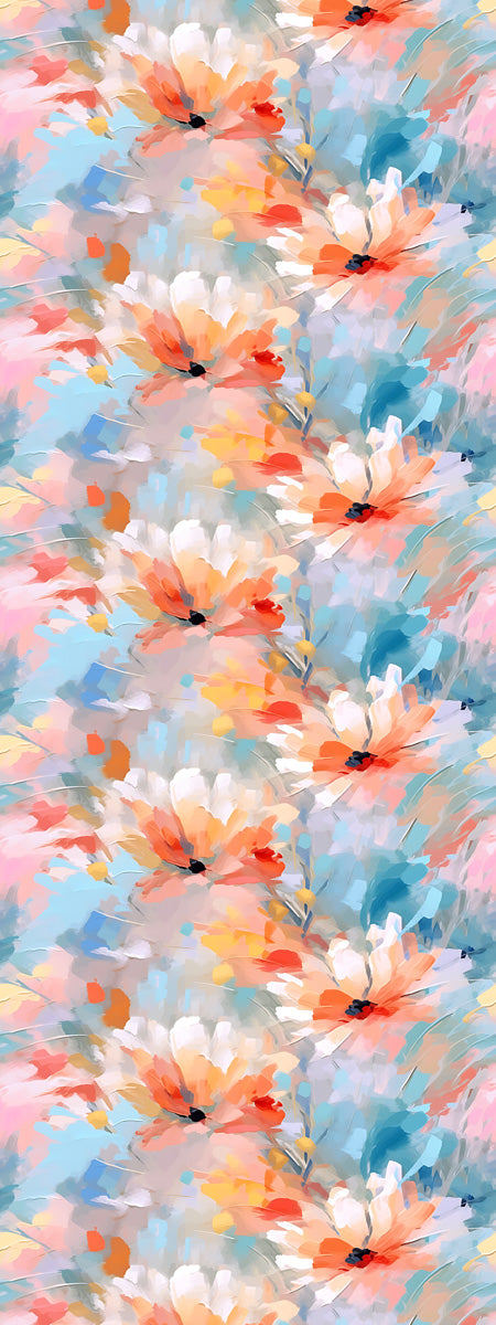 Sunlit Meadow Impressionist Pure Silk Scarf