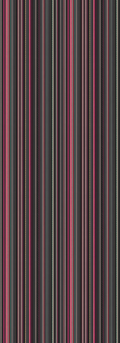 Noir Multi-Stripe Pure Silk Scarf